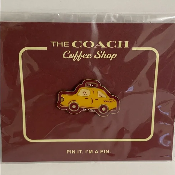 NWT Coach Yellow Taxi Pin - Picture 4 of 6